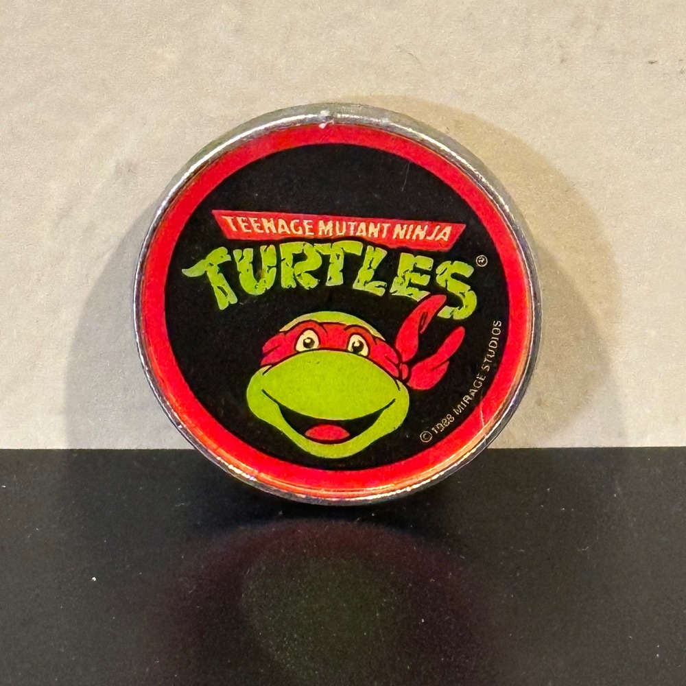 Vintage 1988 Teenage Mutant Ninja Turtles Raphael Lee Belt Buckle TMNT Retro